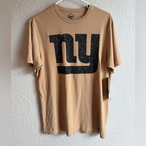 NWT New York Giants  ‘47 BRAND Dusted Khaki T-Shirt 🔥 Men’s Small